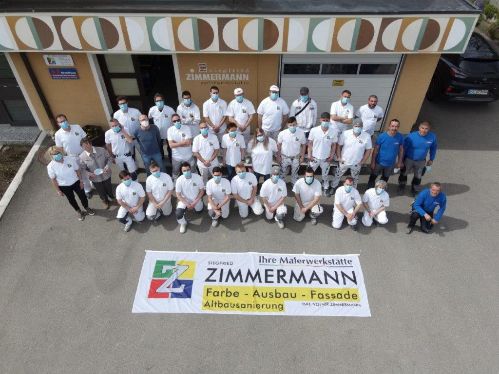 Teamfoto Malerwerkstätte Zimmermann